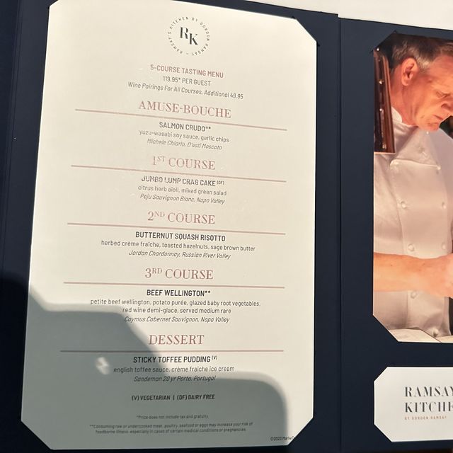 Gordon Ramsay restaurant- Las Vegas