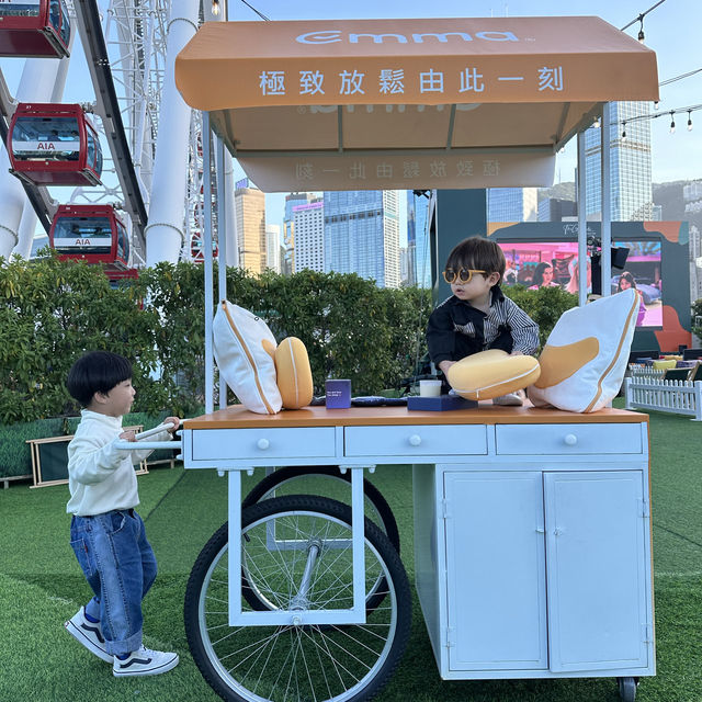 #周未好去處 Emma x The Grounds 中環海濱首個戶外床上觀影體驗
