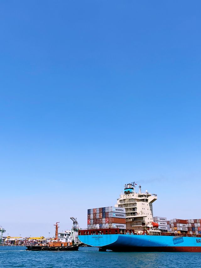 高雄紅毛港文化園區👣🚢第一次在港邊看大船