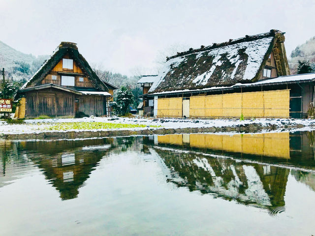 Shirakawa in winter was pure magic.🇯🇵⛄️