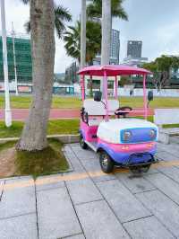 珠海電動車遊覽海濱情侶南路