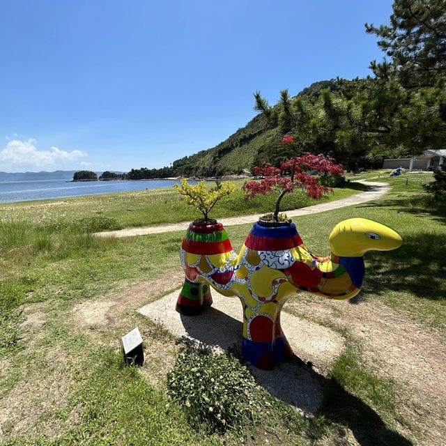 直島　ベネッセミュージアムの屋外展示