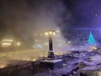 The Magical Night View of Kusatsu Yubatake