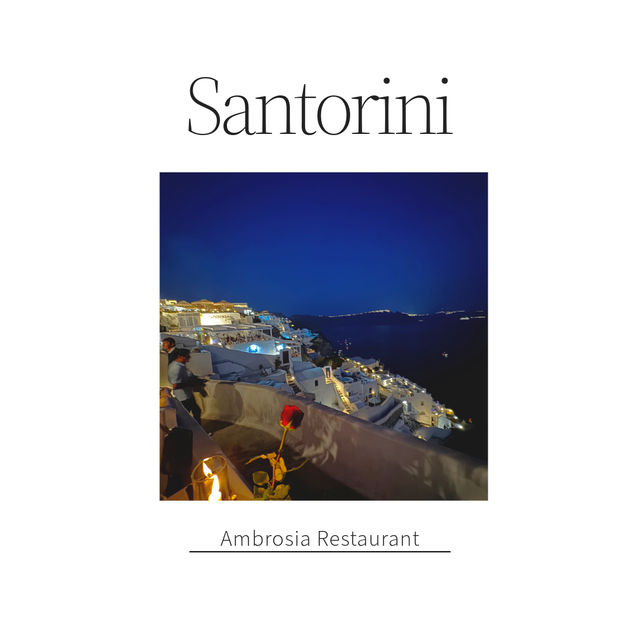 予約必須🇬🇷サントリーニの特別なレストラン🍽️🥀