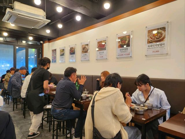 🇰🇷한국 광장시장 미슐랭가이드 맛집💛부촌육회💛