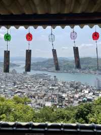 風鈴聲中眺望尾道大橋-千光寺