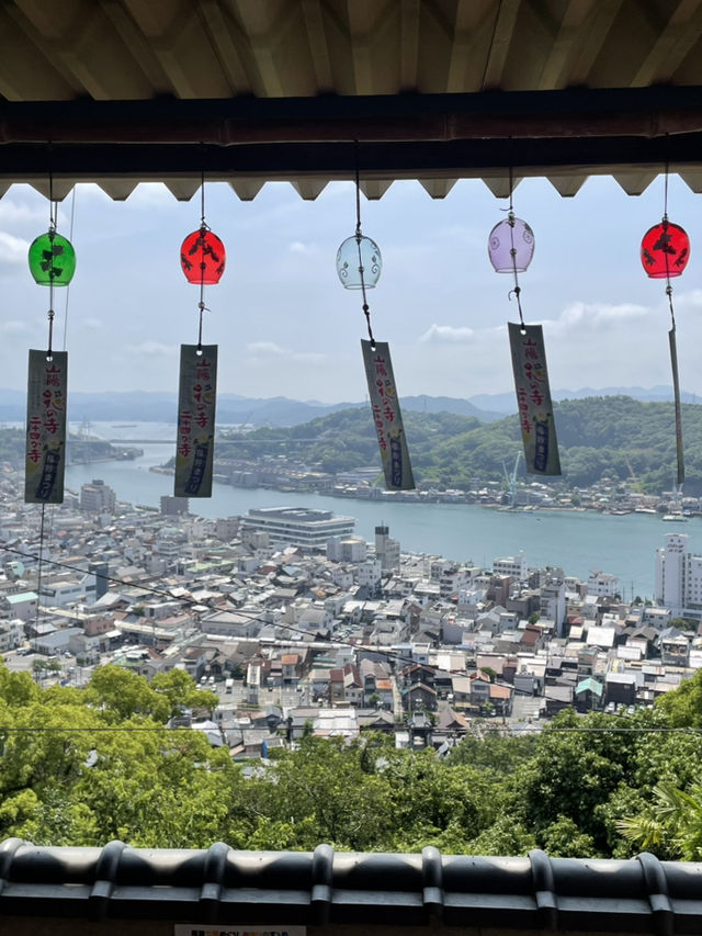 風鈴聲中眺望尾道大橋-千光寺