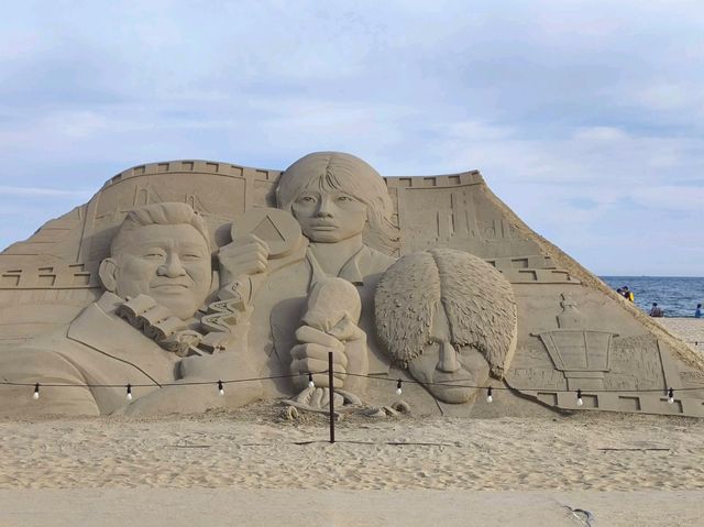 韓國 釜山 海雲台 沙雕展 壯觀精彩