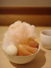 【東京 浅草】浅草寺近くの期間限定、桃かき氷