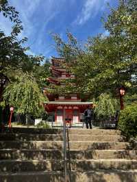 Chureito pagoda in front of Mountain Fuji 🌄🌄🌄