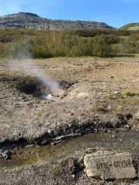 冰島自然美景 史托克間歇泉 玄武岩石柱