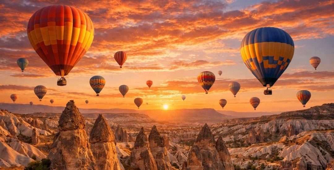 🎈 Discover Cappadocia: Türkiye’s Magical Land of Fairy Chimneys! 🇹🇷✨