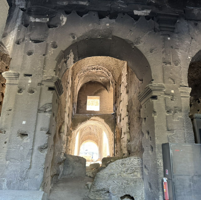 The Colosseum - Echoes of the ancient warriors in every step 👣🗡️.