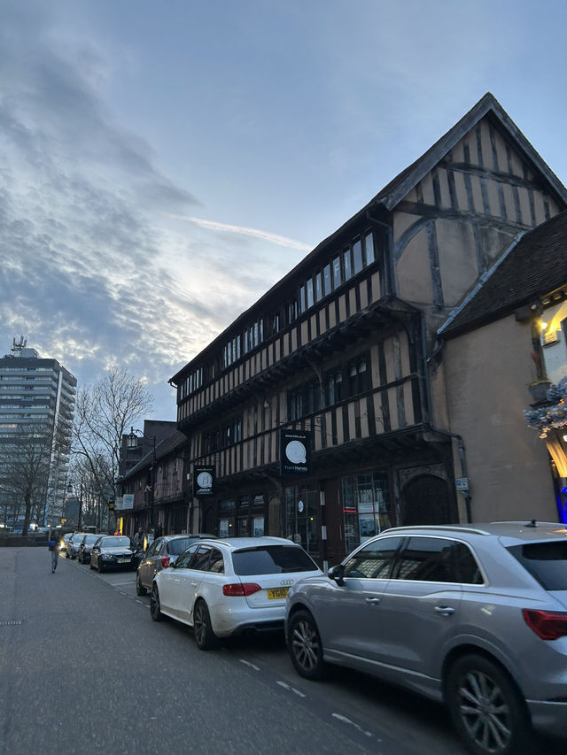 Spon Street in the Early Evening: A Timeless Coventry Stroll