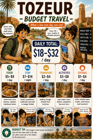🗺️ Tozeur for Every Budget 🇹🇳