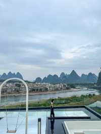 陽朔首家太空主題🌗住進天空之境與灕江對望
