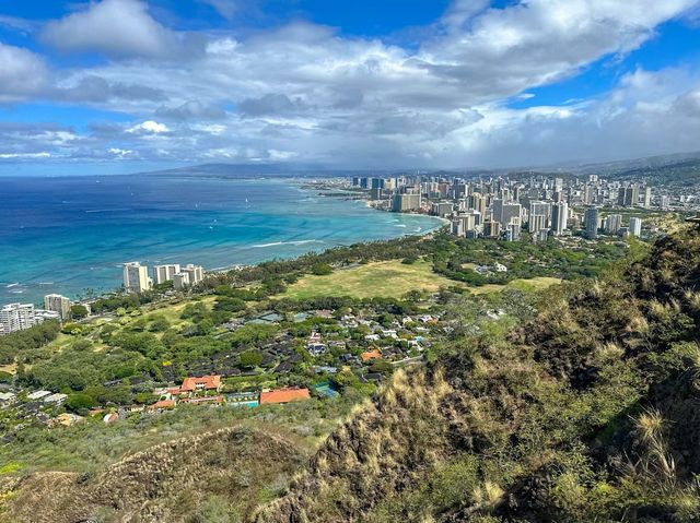 鑽石頭山眺望藍色大海