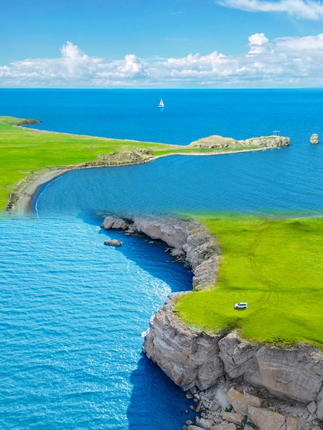 大草原深處我國五大淡水湖之一的湖泊景區