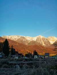 日本旅行｜我在長野見到了日照金山：白馬村。