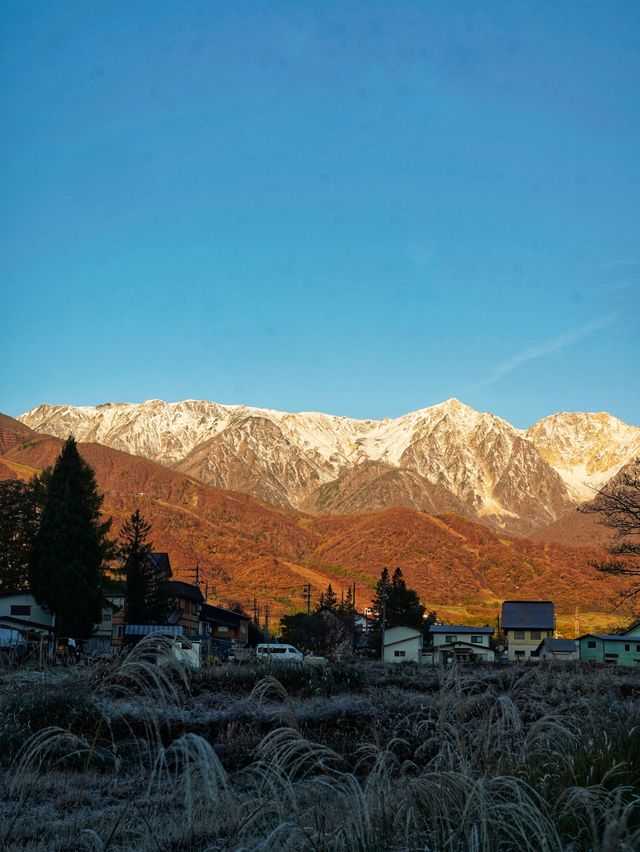日本旅行｜我在長野見到了日照金山：白馬村。