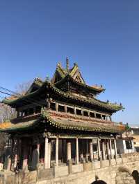 臘月初一登上介休環翠樓橋