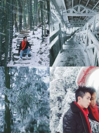 Hengshan rime is the ceiling of snow scenery in the south