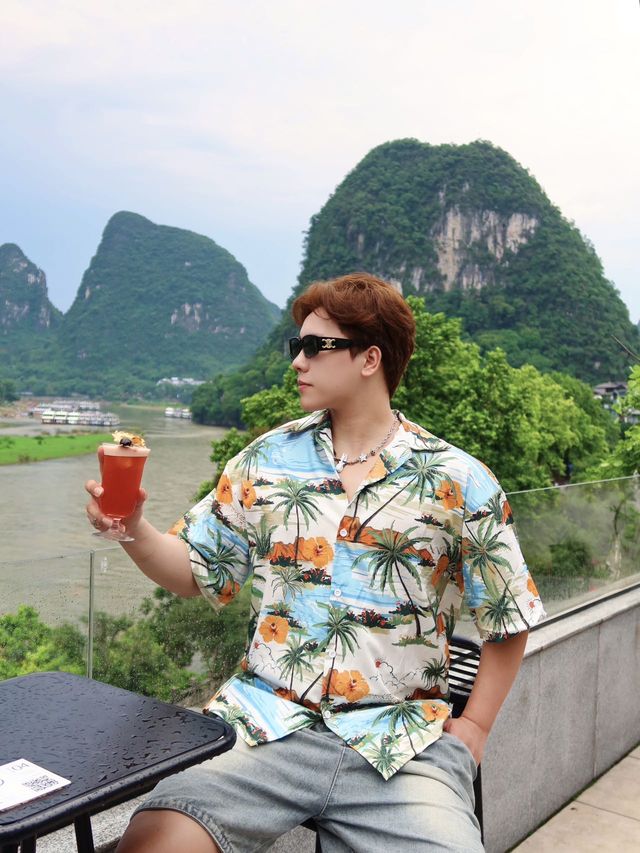 喺陽朔西街發現一間江景露台神仙酒店！