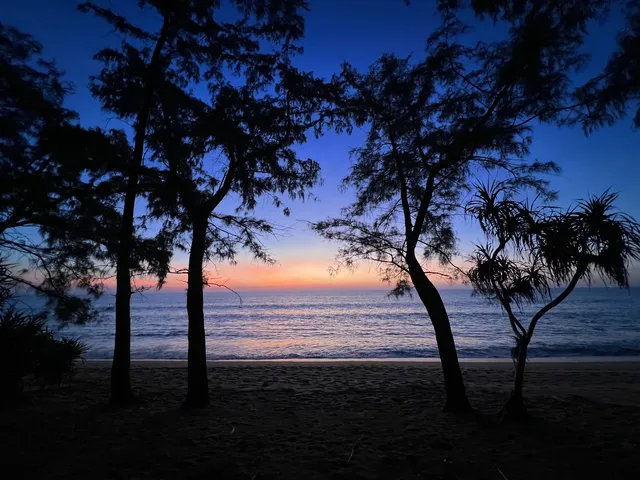 太美了！拍到了落日橘子海灘！