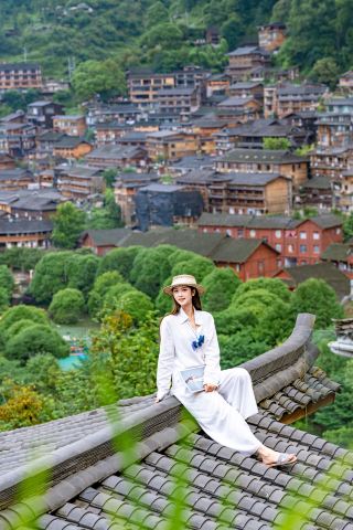 誰か教えて！千戸苗寨でAngelababyと同じ撮影スポットを発見