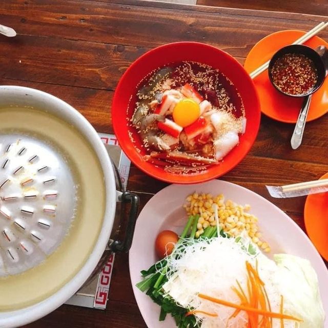 อัญชันหมูกระทะ น้ำจิ้มสูตรโคราช @ลาดกระบัง 🥘🐷