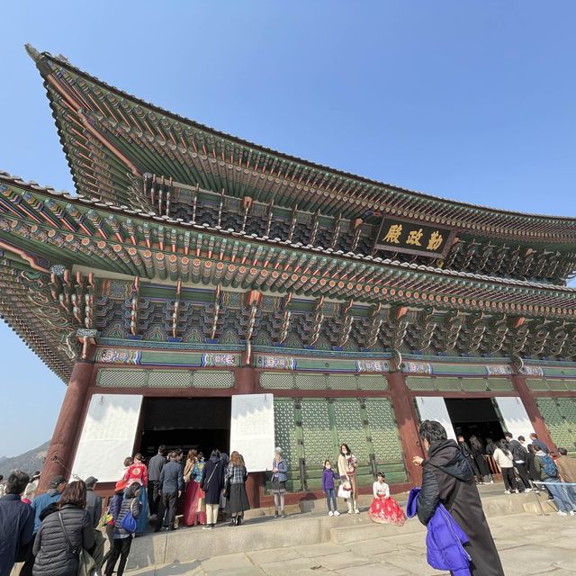 韓服を着て경복궁（キョンボックン）🇰🇷