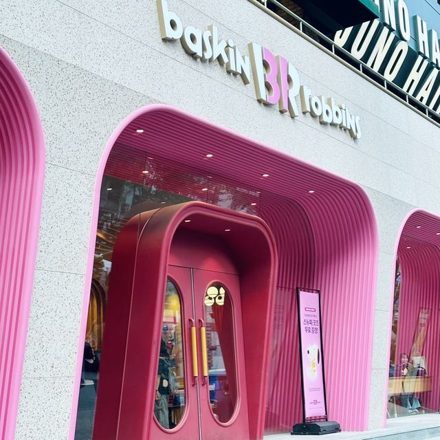 100 flavours at Baskin Robbins Gangnam