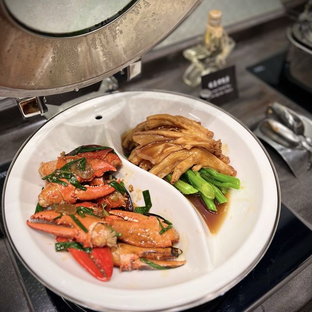 📍香港灣仔｜Le Menu · 六國酒店高品質自助餐！鮑魚花膠乳豬包羅萬有🍴維多利亞風味設計好吸睛