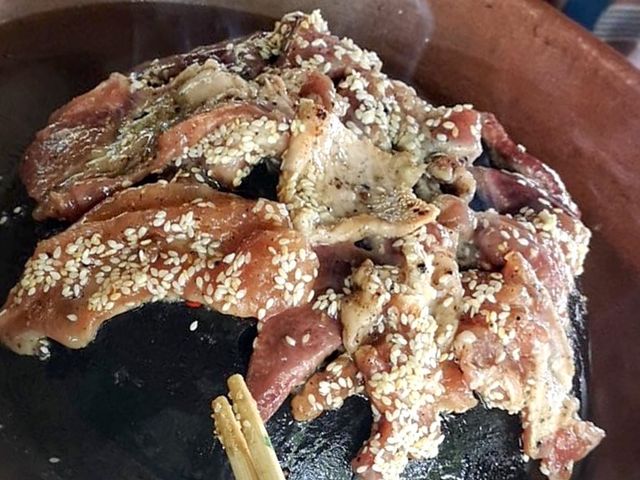 🥓หมูเจงกรีลล์ หมูย่างเตาถ่าน🥬