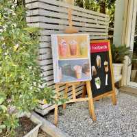 Stay inside cafe shop 