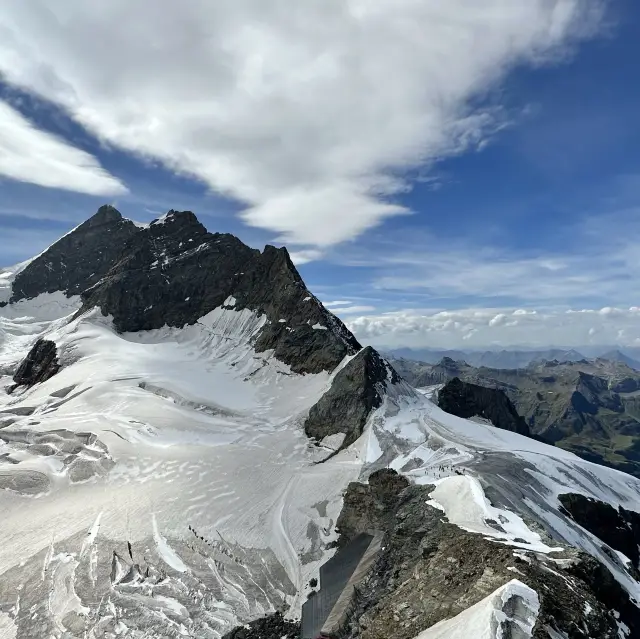 少女峰看阿萊奇冰川（Aletsch Glacier）