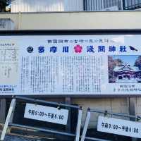 多摩川が一望できる絶景 - 多摩川浅間神社 -