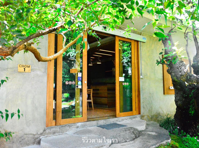คาเฟ่ในป่าหิมพานต์เชียงใหม่เขียวชะอุ่มสดชื่นมาก