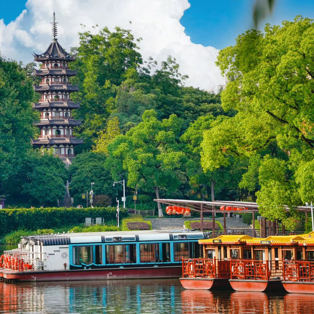 澱山湖風景區：湖光山色