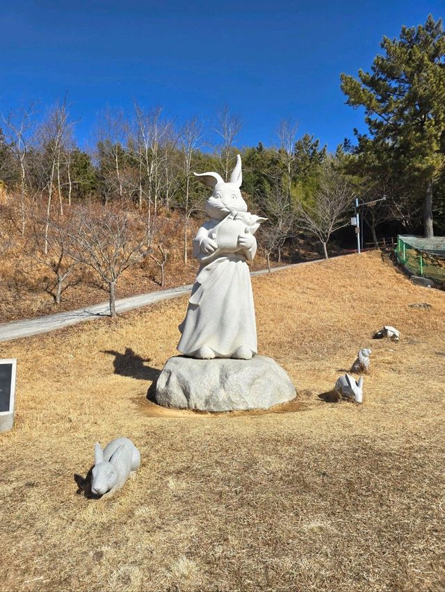 귀여운 포토존과 카라반이 있는 테마파크🐰