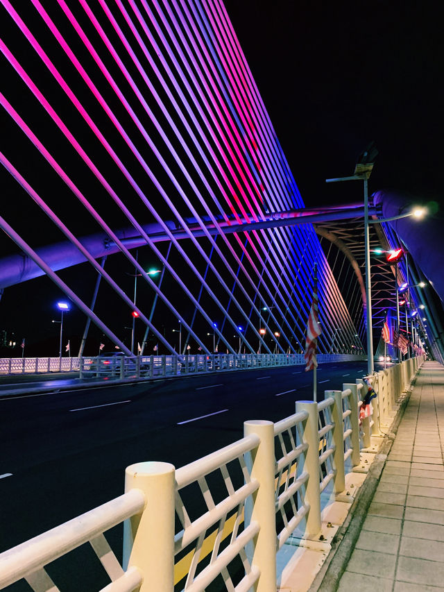 Scooter Ride Through Seri Saujana Bridge at Sunset