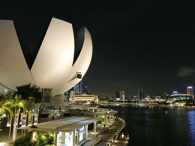 Singapore’s Iconic Nightscape: Marina Bay in Motion