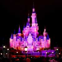 Disneyland Shanghai ตอนกลางคืน Vibe ดีมากกก