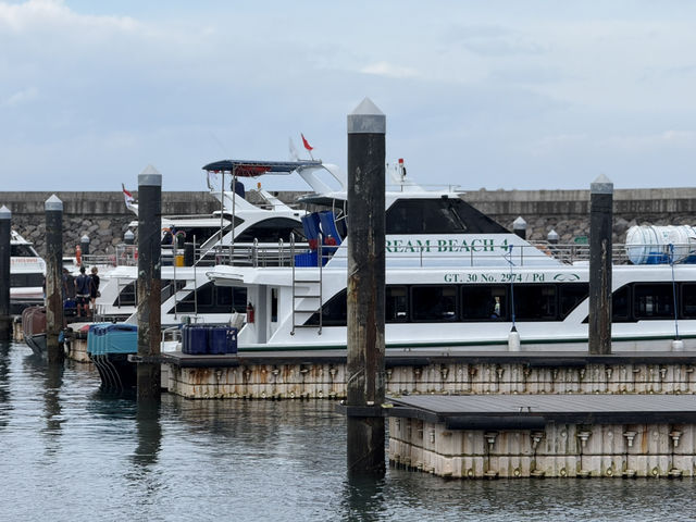 Boarding ferry at Sanur Harbour