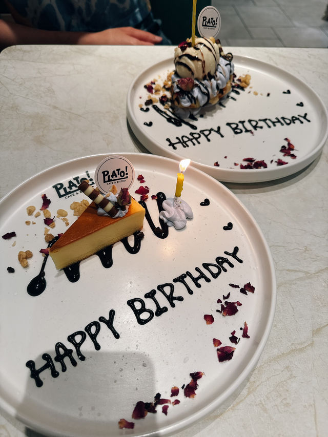 Plato Cafe & Bistro：生日慶祝的美好時光！🎉