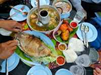 🌿 แซ่บกลางลำธาร📍น้ำเหนือนั่งเล่น ม่อนแจ่ม