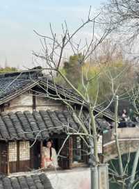 The beauty of a sunset in Wuzhen