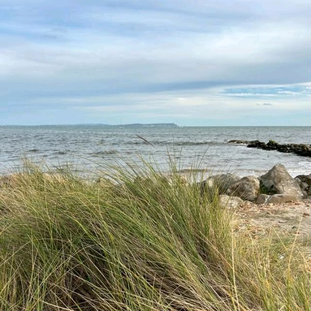 Beautiful beach, soft sand, loads of parking and Great walking around Hengistbury Head.