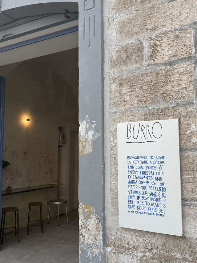 🇮🇹 🧈 ☕️ B U R R O  C A F E • a real gem in Ostuni 💎 