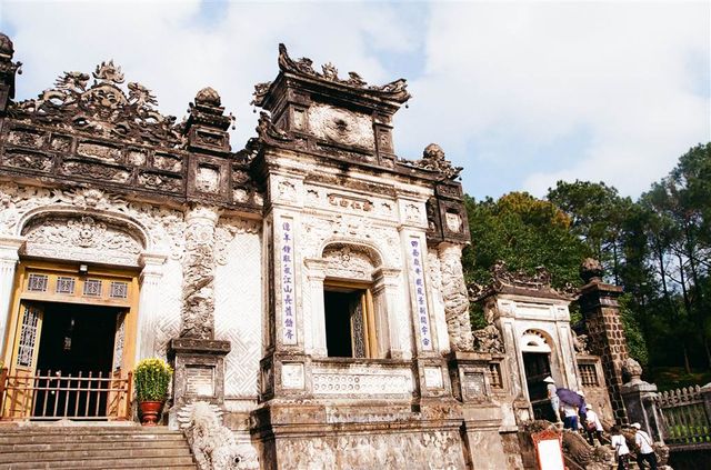 The Royal Mausoleum of Khai Dinh in Sparkling Gold